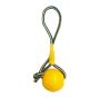 Indestructible Chew Ball With Rope Dog Toy For Puppy Training And Play 6 Cm