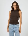 Ellis Tank Top - Large Chocolate