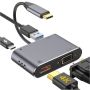 4 In 1 USB - C To Hub Pd HDMI Vga USB Adapter Cable Support 4K