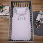 Babes & Kids Baby Basics Rainbow Cot Duvet Set