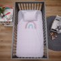 Babes & Kids Baby Basics Rainbow Cot Duvet Set