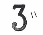 5.5"HOTEL House Door Numbers Cast Iron Black Black Three Large