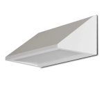 Angolo Exterior Corner LED Footlight - Black White - Black