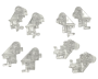 Shower Door Transparent Brackets Combo 8