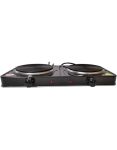 2 Plate Electric Hot Plate Cooktop Black 2 Cooking Zones Portable Design Temperature Control Knobs Power Indicator Lights Counte