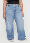 Cotton On Plus Super Baggy Jean - Saltwater Blue pocket