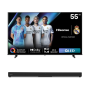 Hisense 55 E7N 4K Uhd Smart Qled Tv + 20CH 60W Bluetooth Soundbar