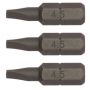 - 3PIECE 1/4INCH Hex Drive 0.6X4.5MM Flat Bit 25MM - FL2506B03