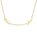 CNE110980 - Personalized Name Necklaces With Two Names 925 Sterling Silver Gold Or Rose Gold