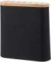 Black Knife Block For 7 Kitchen Knives 23X23.5CM