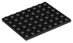 Parts Plate 6 X 8 3036 - Black