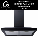 Hisense Black Chimney Wall Mount Cooker Hood - 60CM