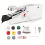 1PC Portable Electric Hand Sewing Machine Fast Stitching MINI Sewing Machine For Home Travel And Diy White Sewing Tools Accessories