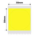 NB516 - - B1 B21 B3S B4 - 50X50MM - 150 Yellow Round Labels