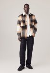 Loose Fit Overshirt - Orange checked