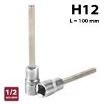 1 2' Dr. 12 Mm X 100MM Hex Allen Bit Socket H12