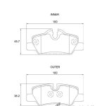 Kbc Brake Pads Rear For MINI