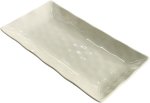 2 Piece Platter 30X16X3CM Hammered Porcelain Serving Dish