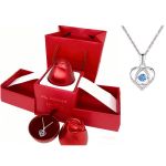 Licer Girls 925 Sterling Silver Heart-shaped Pendant Necklace For Women