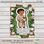 Personalised Fleece Blanket The Lord Is My Sheppard Afrikaans Bible Verse