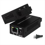 MINI Fiber Media Converter Fibra Optic 20KM Sc Connector Us-plug