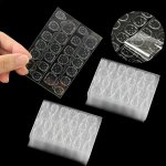 1200PCS 50 Sheets Waterproof Breathable Jelly Double Sided Adhesive Tabs Nail Glue Sticker False Nail Tips For Manicure Regular