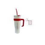 1200ML Tumbler With Straw And Lid With Keyholder