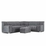 Roma Corner Lounge Suite With Ottoman Romacnr