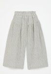 PoP Candy Striped Wide Leg Pants - Grey & White
