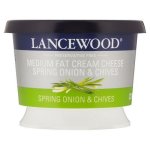 Lancewood Medium Fat Spring Onion & Chives Cream Cheese 230G