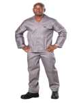 Vulcan Overall Std 2PCE Grey 54 Chest 50 Waist
