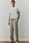 Regular Fit Lyocell Joggers - Beige