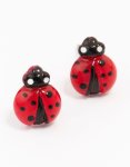 Ladybug Stud Earrings