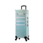 Trolley 4 In 1 Large Capacity Makeup Travel Case With Key& Swivel Wheels