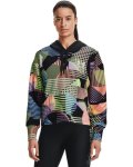 Women's Ua Rival Terry Geo Print Hoodie - Black XS
