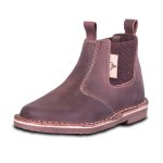 WBK959 Brown Buffalo Kids Chelsee Pull Up Leather Boot - 2