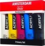 Primary Acrylics Set 5 X 120ML