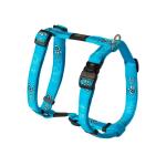 Rogz Fancy Dress Dog Classic Harness - Beach Bum Large Turquoise Paw