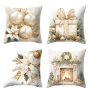 Christmas Decorative Throw Pillow Case Set C - 10