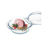 1.5 Litre Round Glass Casserole With Lid