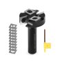 Cnc Spoilboard Surfacing Router Bit 1/2" Shank Slab Flattening Router Bit With 1-1/2" Cutting Diameter 2+2 Flutes Insert Carbide Wood Planer Router