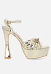 Blissy Platform Heel - Gold