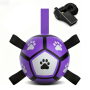 Dog Toys Soccer Ball With Straps Dog Water Toy Interactive Training Ball