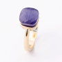 Aster Gold Stack Indigo Crystal Ring - 7 / Indigo