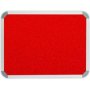 Parrot Felt Info Board With Aluminium Frame 900 X 600MM Red