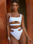 Flirty White Seduction Bikini - Large