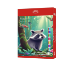 36 Colour Wax Crayon Set - 7CM Sticks For Creative Fun