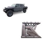 Black Horse Armour II Roll Bar W basket Black Compatible With 2019-2026 Jeep GLADIATOR-AR2-09BA3