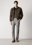 Relaxed Fit Wool Blend Pleat Front Pant