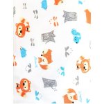 Swaddle Blanket For Newborns - White With Orange Fox
